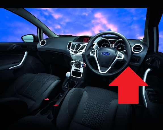 Ford Fiesta Mk6 Diagnostic Port Location Picture