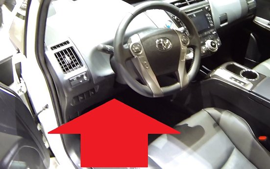 Toyota Prius Mk4 OBD2 Diagnostic Port Location