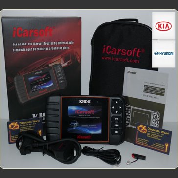 Kia, Hyundai & Daewoo iCarsoft KHD II Multi System Diagnostic Tool Engine,  ABS, Airbags, DPF, Oil Reset & More