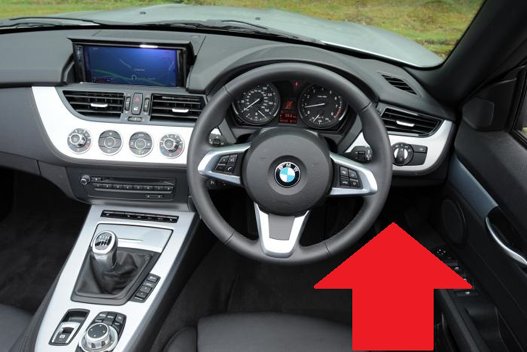 BMW z4 e89 diagnostic port location picture