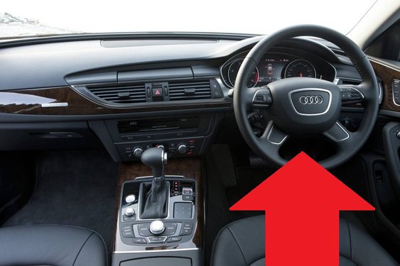 Audi A6 C7 diagnostic obd2 port location picture